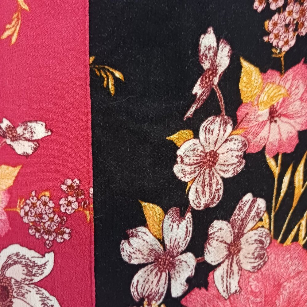 Knox Rose, Midi Bohemian Floral Open Front Kimono Size M/L, Boho, Cover Up, Wrap - Picture 2 of 16